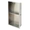 Alfi Brand 12 x 24 Brushed SS Vertical Dbl Shelf Bath Shower Niche ABN1224-BSS - alternate 9